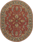 Daysland Traditional Rust Area Rug