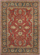 Daysland Traditional Rust Area Rug