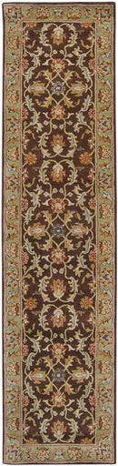 Daysland Traditional Dark Brown Area Rug