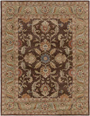 Daysland Traditional Dark Brown Area Rug