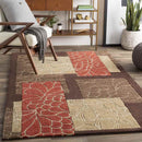 Elk Point Modern Burnt Orange Area Rug