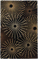 Fox Creek Modern Black Area Rug