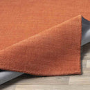 Rennes Modern Burnt Orange Area Rug
