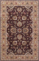 Paris Traditional Burgundy Area Rug