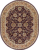Paris Traditional Burgundy Area Rug
