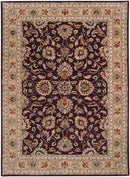 Paris Traditional Burgundy Area Rug