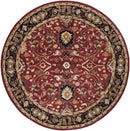 Hardisty Traditional Burgundy Area Rug
