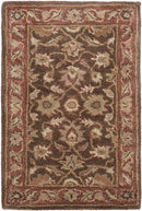 Irricana Traditional Dark Brown Area Rug