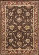 Irricana Traditional Dark Brown Area Rug