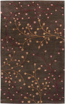 Le Havre Cottage Dark Brown Area Rug