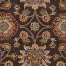 Eckville Traditional Dark Brown Area Rug