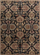 Eckville Traditional Black Area Rug