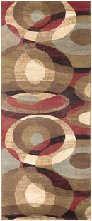 Redwater Modern Dark Red Area Rug
