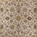 Two Hills Traditional Khaki Area Rug