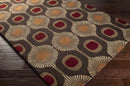 Viking Modern Dark Brown Area Rug