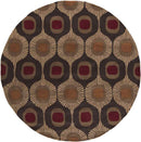 Viking Modern Dark Brown Area Rug