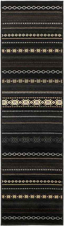 Creston Rustic Black Area Rug