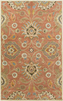 Eckville Traditional Rust Area Rug