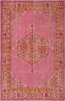 Chieti Traditional Bright Pink Area Rug