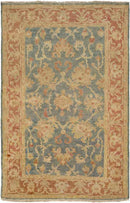 Snow Lake Traditional Teal Area Rug