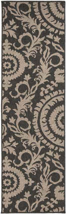 Nancy Cottage Medium Black Area Rug