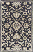 Caraquet Traditional Ink Area Rug