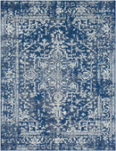 Amelia Traditional Dark Blue Area Rug