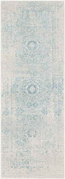 Bay Bulls Traditional Teal Area Rug