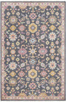 Coulsdon Traditional Charcoal/Beige Area Rug
