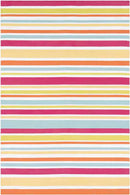 Fareham Modern Bright Pink/Yellow Area Rug