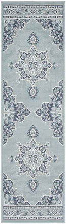 Lyla Traditional Aqua Area Rug