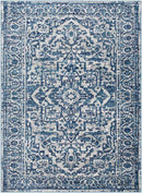 Emma Traditional Sky Blue Area Rug