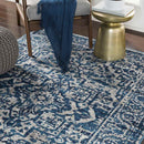 Emma Traditional Sky Blue Area Rug