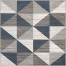 Davidson Modern Sky Blue/Navy Area Rug