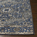 Kamsack Traditional Navy Area Rug