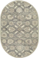 Kinistino Traditional Charcoal Area Rug
