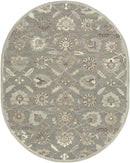 Kinistino Traditional Charcoal Area Rug