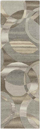 Besancon Modern Dark Brown Area Rug