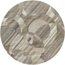 Besancon Modern Dark Brown Area Rug