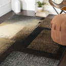 Norquay Modern Dark Brown Area Rug