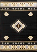 Oxbow Rustic Black Area Rug