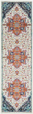 Metz Traditional Bright Orange Area Rug