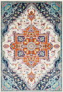 Metz Traditional Bright Orange Area Rug