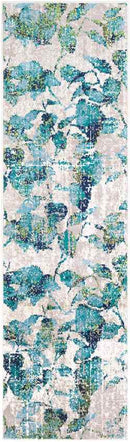 Rouleau Modern Teal Area Rug