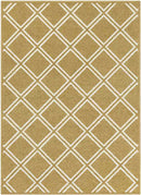 Gaastmeer Modern Tan/White Area Rug