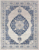 Stiem Traditional Navy Area Rug