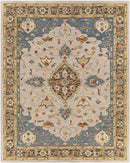 Twijzel Traditional Dark Blue Area Rug