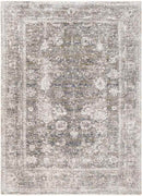 Lucca Traditional Dark Green Area Rug