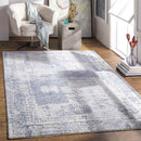 Anderen Traditional Bright Blue Area Rug