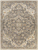 Anreep Traditional Dark Brown Area Rug